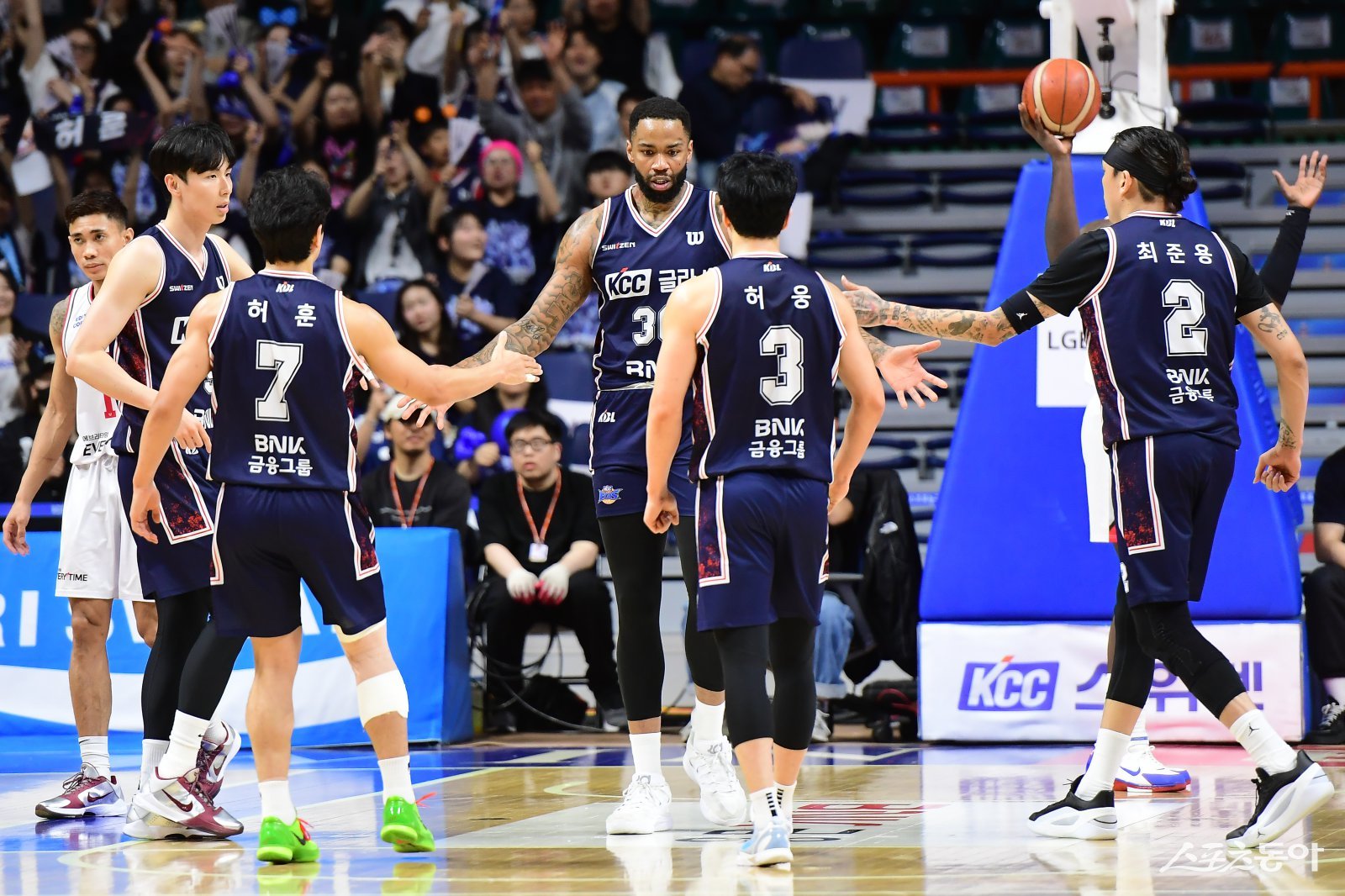 부산 KCC 베스트5. 사진제공｜KBL