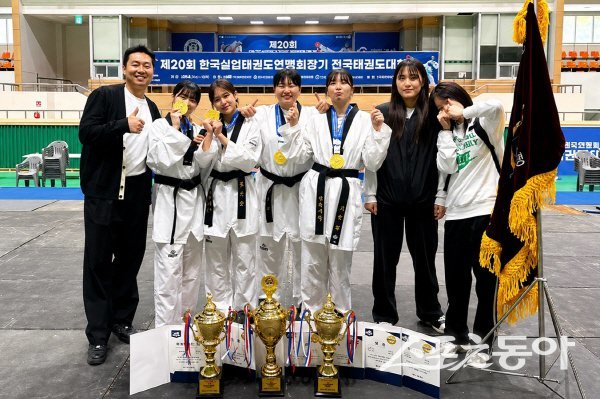 경주시청이 ‘제20회 한국실업태권도연맹회장기 전국태권도대회’서 우수한 성적을 올렸다. 사진제공 ㅣ 경주시
