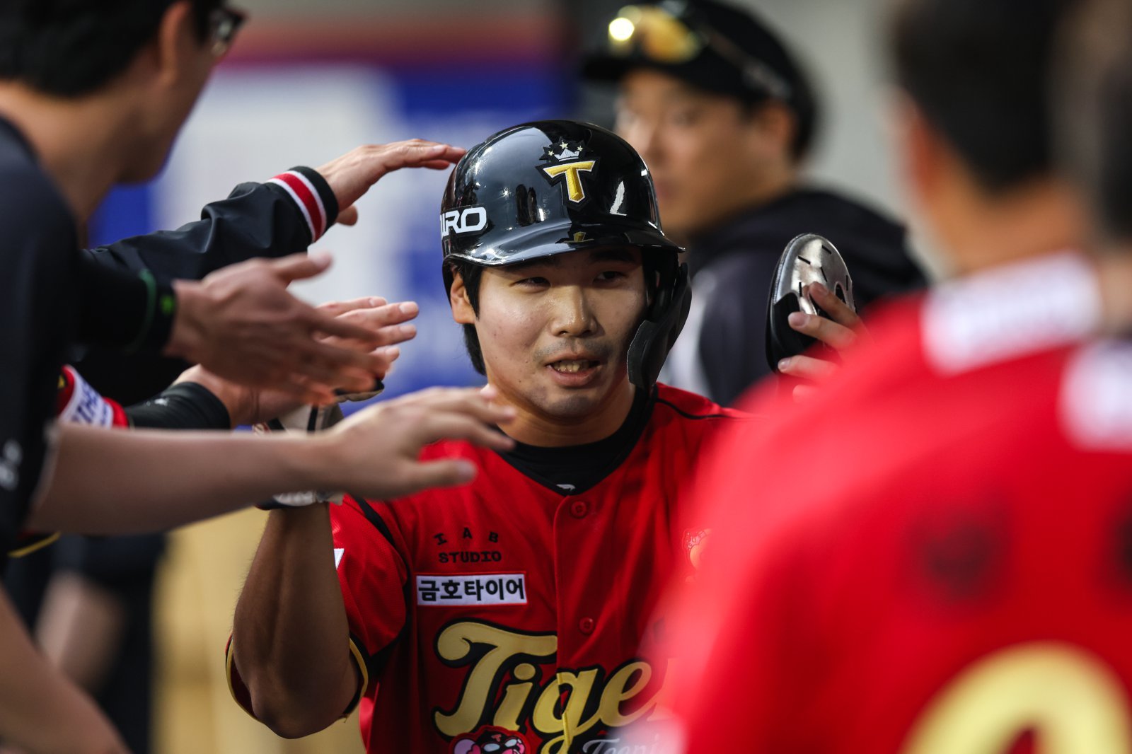 KIA 한승연은 근육질 체형을 앞세워 파워풀한 플레이를 약속했다. 사진제공|KIA 타이거즈