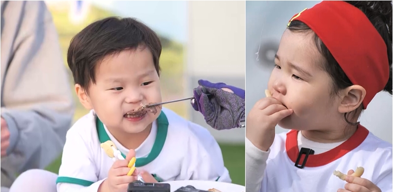 ‘슈돌’ 정우X서빈, 부추전 쟁탈전 폭발…먹짱 남매 떴다