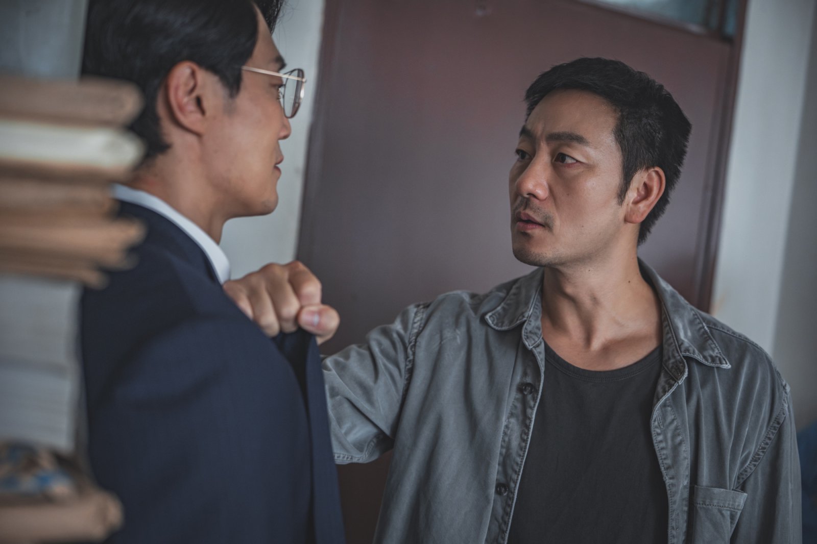 송건희 사망…박해수vs이희준 멱살 대치 ‘갈등↑’ (허수아비)