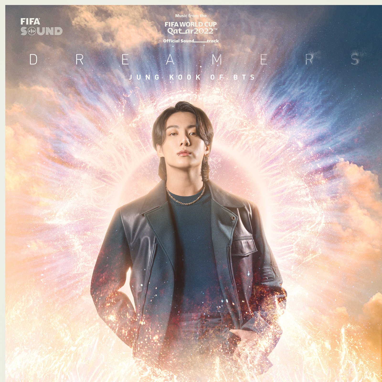 2022년 카타르 월드컵에서 멤버 정국은 공식 주제가 ‘드리머스’(Dreamers)를 불렀다. 사진제공|FIFA