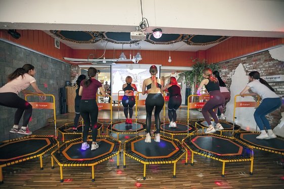 점핑운동 실제 수업사진. 사진제공|점핑캣