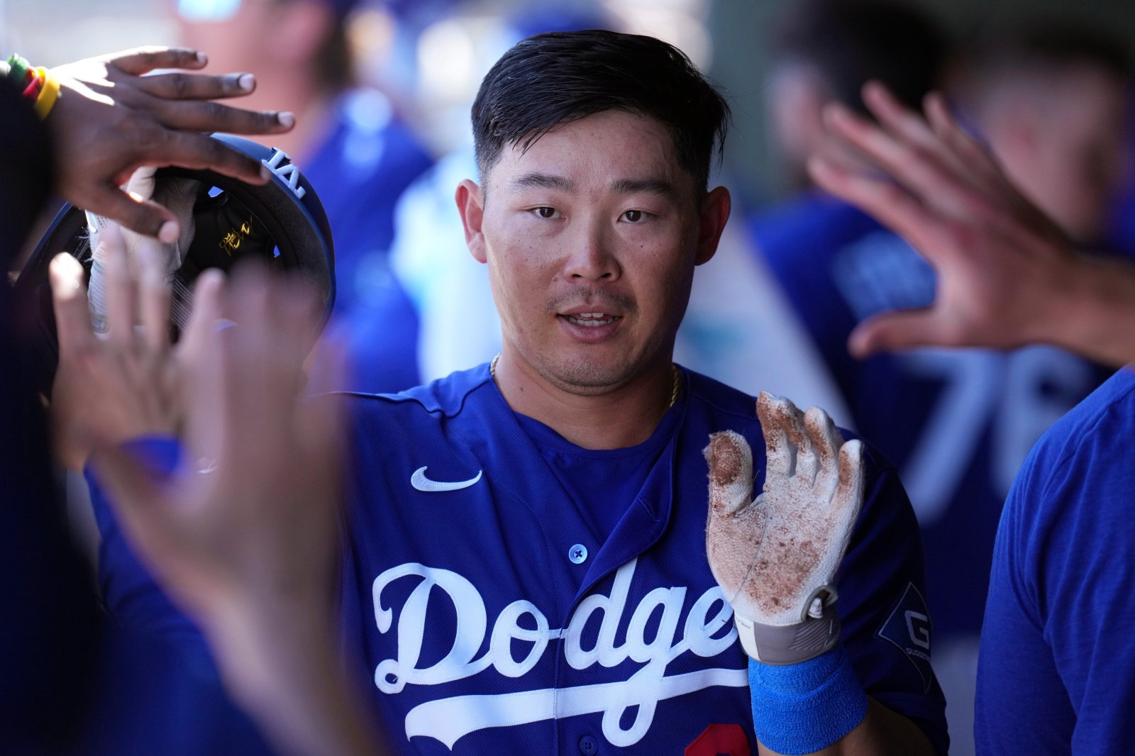 MLB 통산 50홈런을 쳐낸 케스턴 히우라가 키움과 계약했다. 히우라는 지난 시즌 LA 다저스에서 뛰었다. AP뉴시스