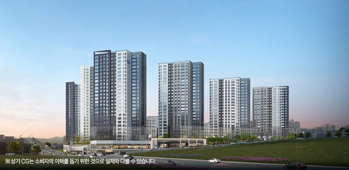 ‘두산위브 트리니뷰 구명역’ 투시도. 사진제공|두산건설