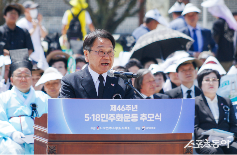 강기정 광주시장이 5·18정신 헌법 전문 수록을 위한 노력을 계속 이어가겠다고 밝혔다. 사진제공=광주광역시