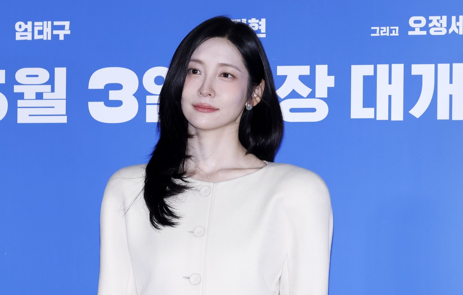 [서울=뉴시스] 김혜진 기자 = 배우 박지현이 18일 오후 서울 송파구 롯데시네마 월드타워에서 열린 영화 ‘와일드씽’ 언론시사회에서 포즈를 취하고 있다.  2026.05.18. jini@newsis.com