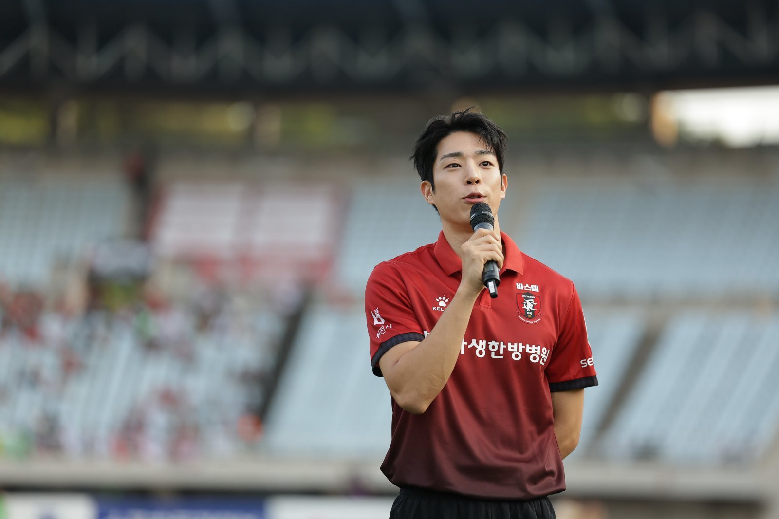 이찬형 꿈 이뤘다, 친정 부천FC 시축 “감사하고 영광”
