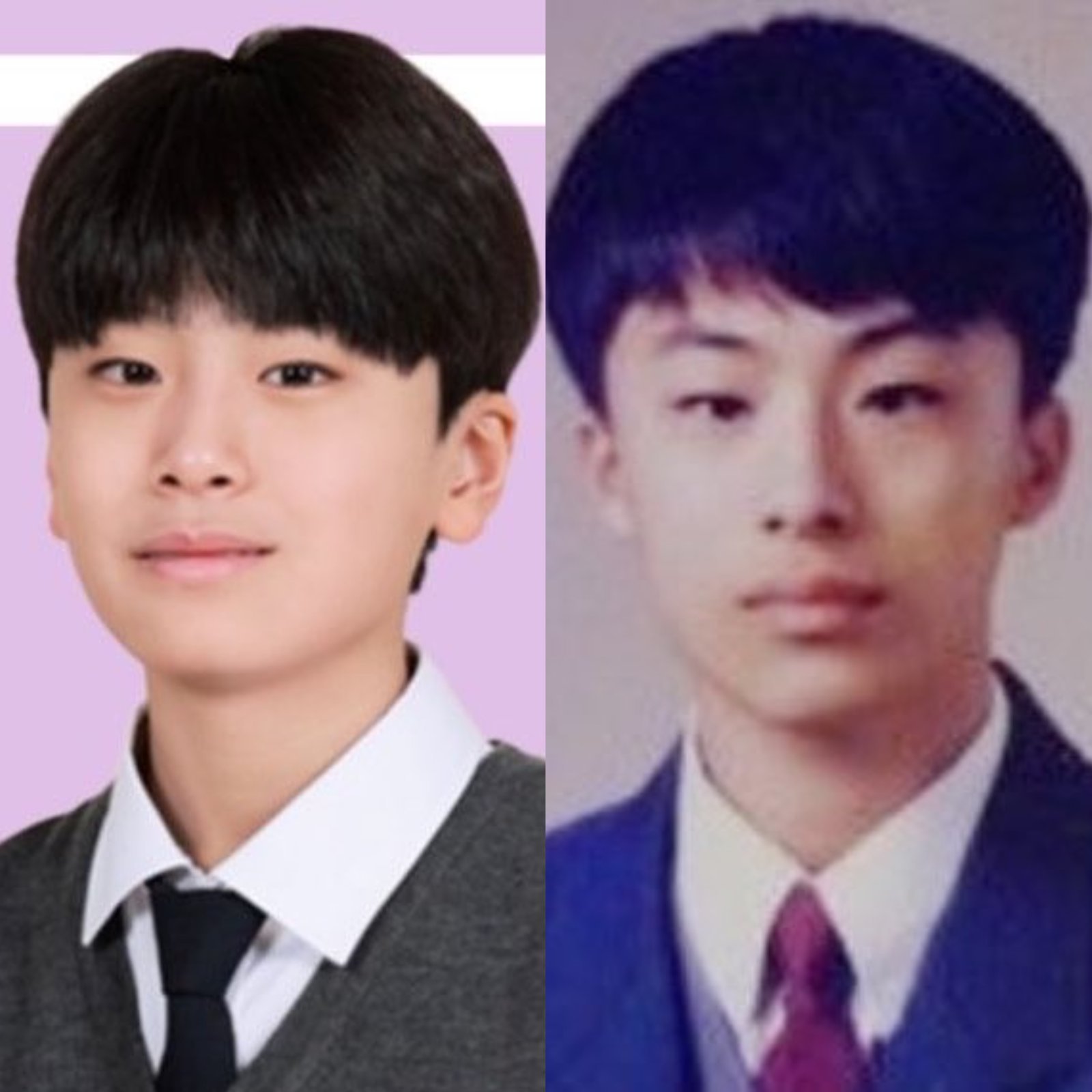 배우 최우진(왼쪽)과 구교환 과거 사진. 사진캡처ㅣ온라인 커뮤니티
