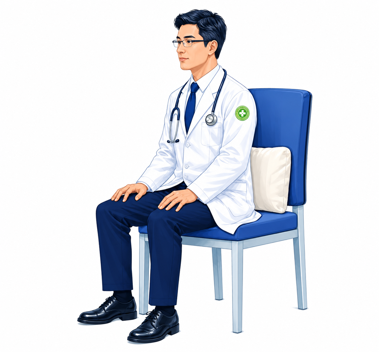 올바른 자세로 앉는 법. 사진｜Chat gpt 생성