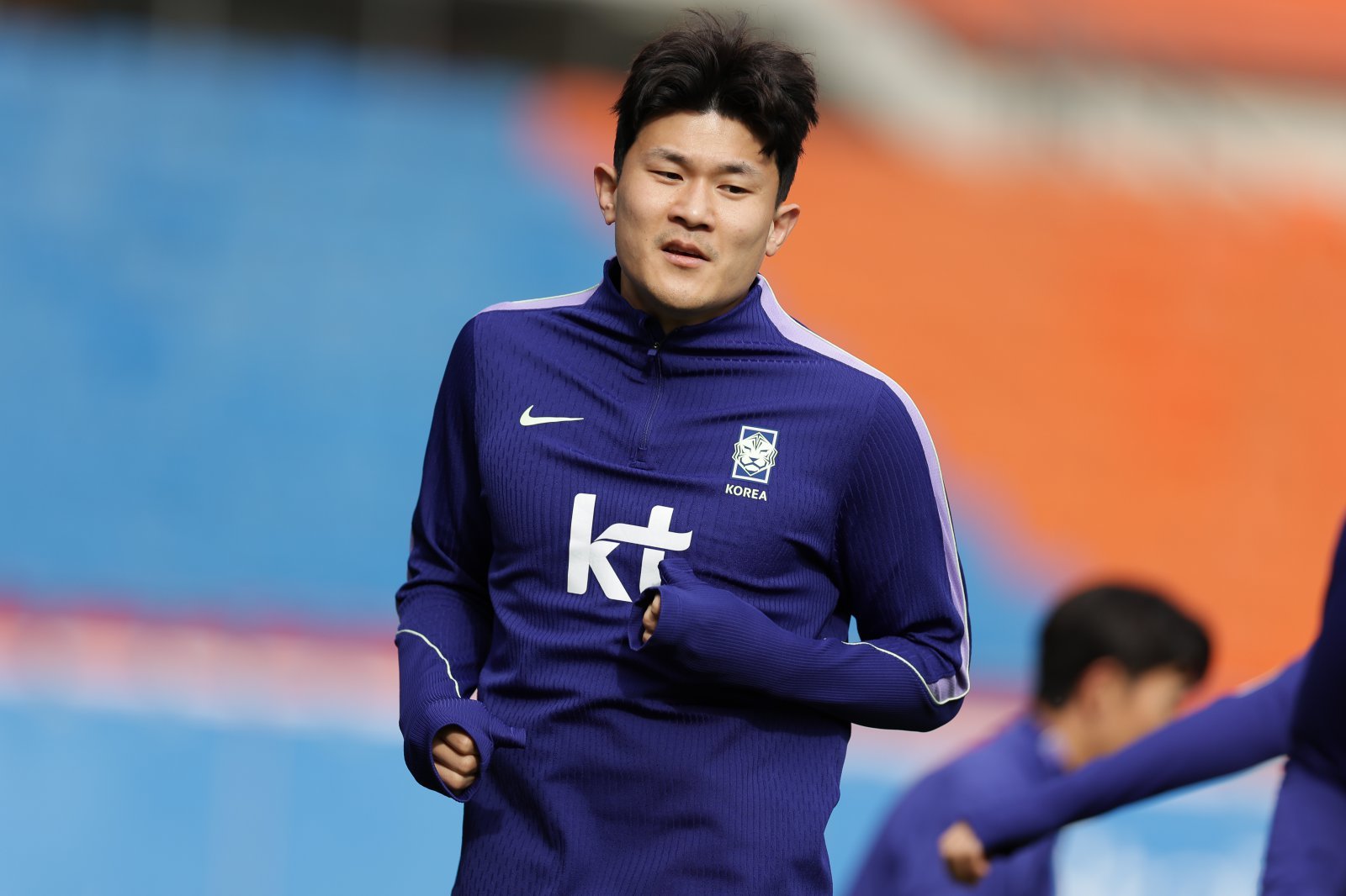 축구대표팀 중앙수비수 김민재가 2번째 월드컵 출전을 위해 미국 유타주 솔트레이크시티에 마련된 사전 훈련캠프에 합류했다. 사진제공｜대한축구협회