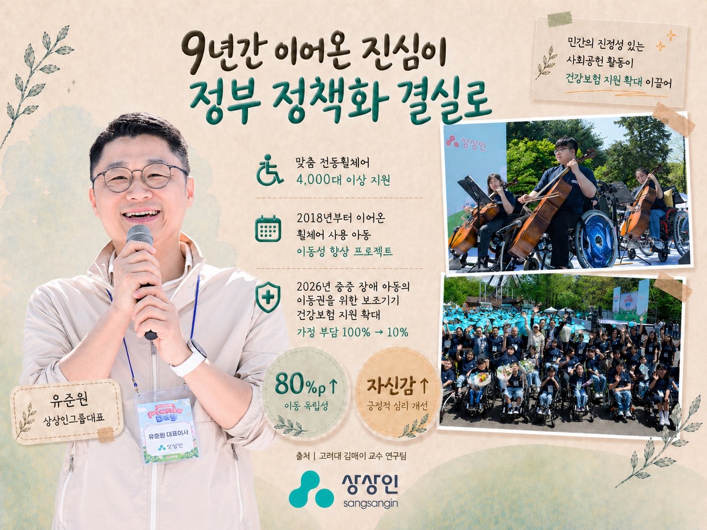 ‘대한상의·포브스 사회공헌 대상’을 수상한 유준원 상상인 대표. 사진제공|상상인
