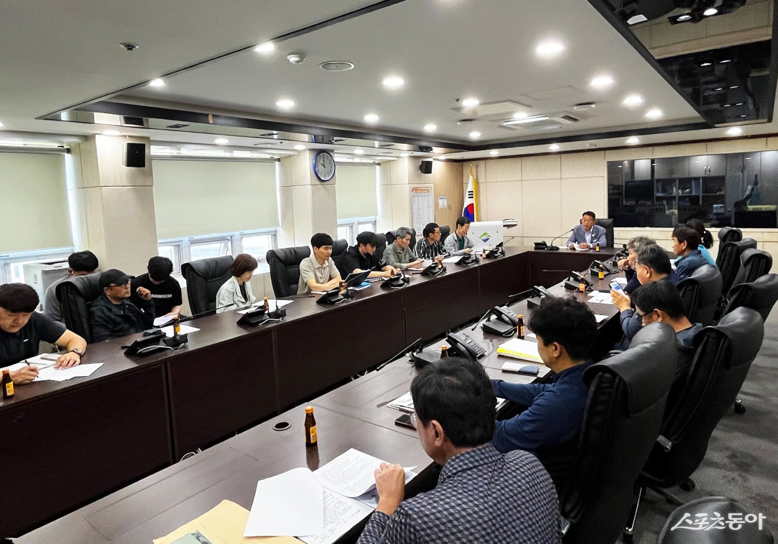 보성군이 근로자와 관계자를 대상으로 ‘현장 안전사고 제로(ZERO)화를 위한 특별 안전 교육’을 하고 있다. 사진제공=보성군
