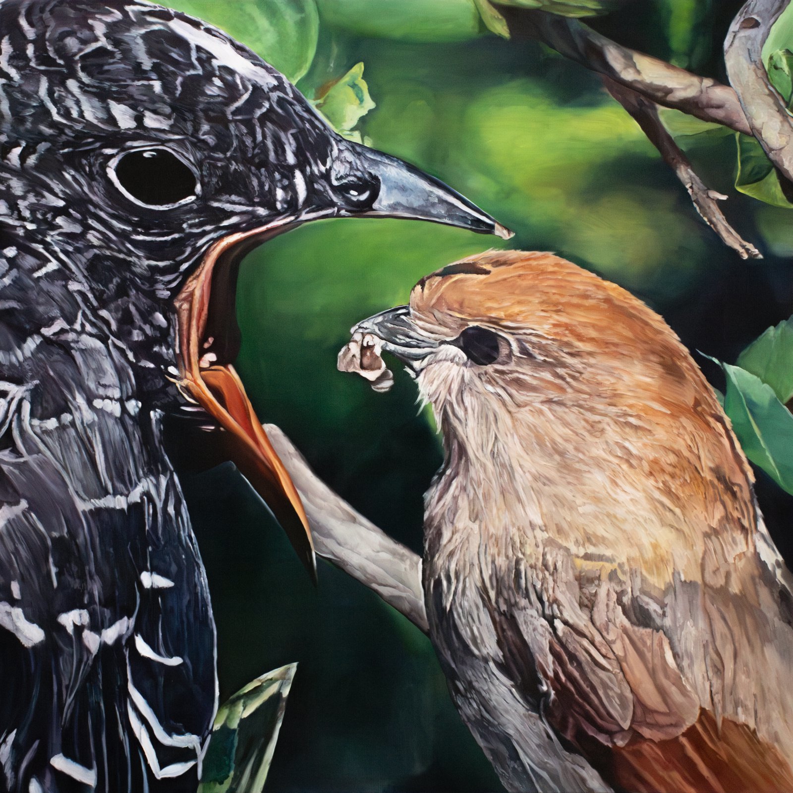 임종연, 내가 이야기를 들려줄게, Oil painting on canvas, 130.3 x 130.3 cm, 2026, 사진제공｜갤러리 크레인