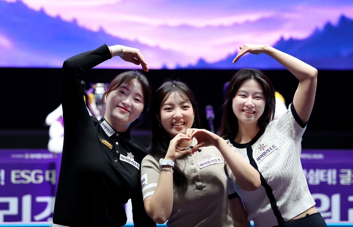 하이원위너스 소속 강지은, 전지우, 이미래 선수