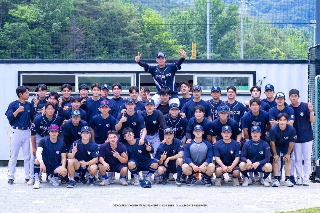 작년 대통령기·전국체전 석권한 부산과기대, 대학리그 조 1위로 호조 이어가…세계대학야구 국가대표 3명 배출