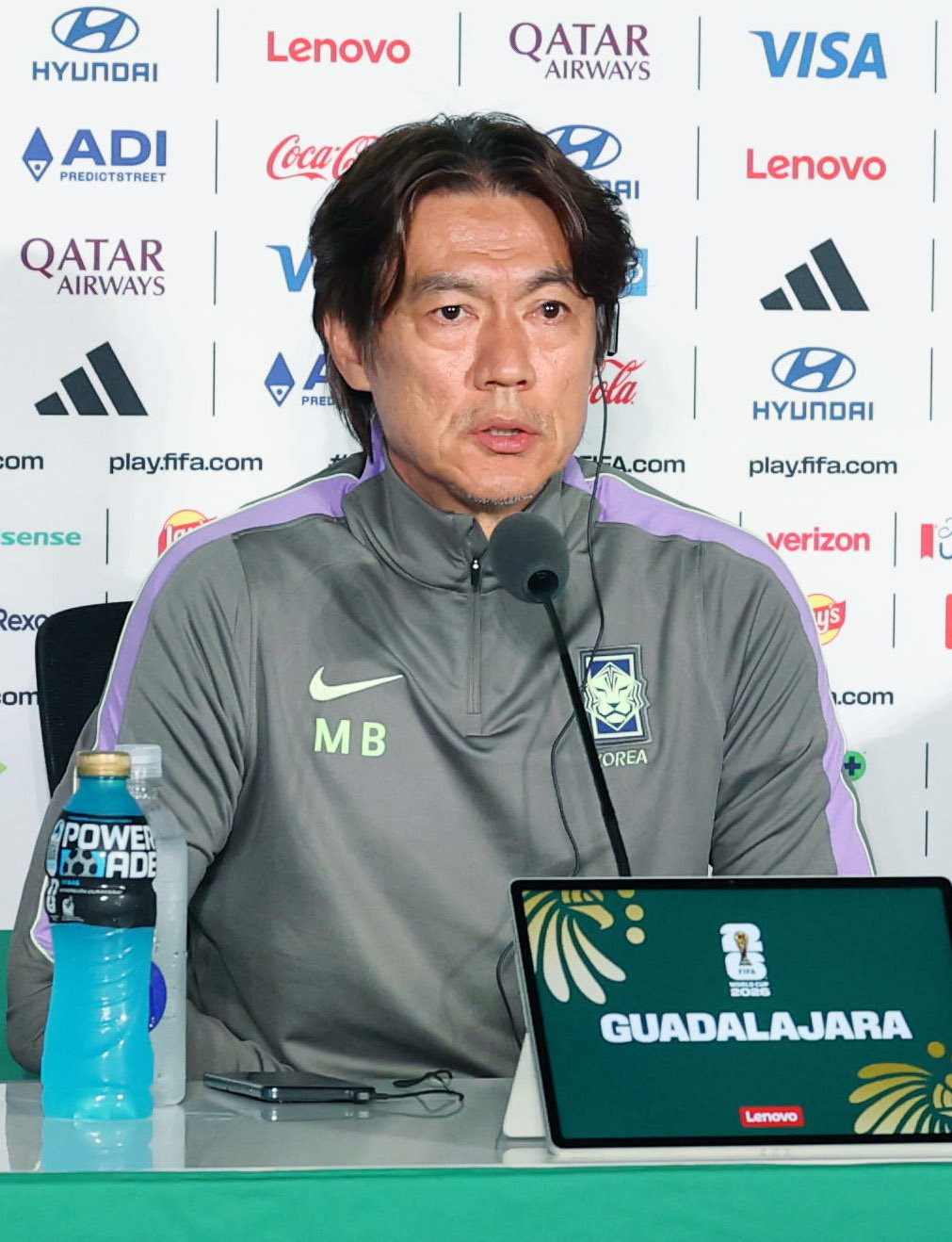 [SD 과달라하라 인터뷰] “조별리그에서 가장 중요한 경기, 가장 강한 팀” 멕시코전 앞둔 홍명보 감독의 경계심…“드론 사건은 유감”