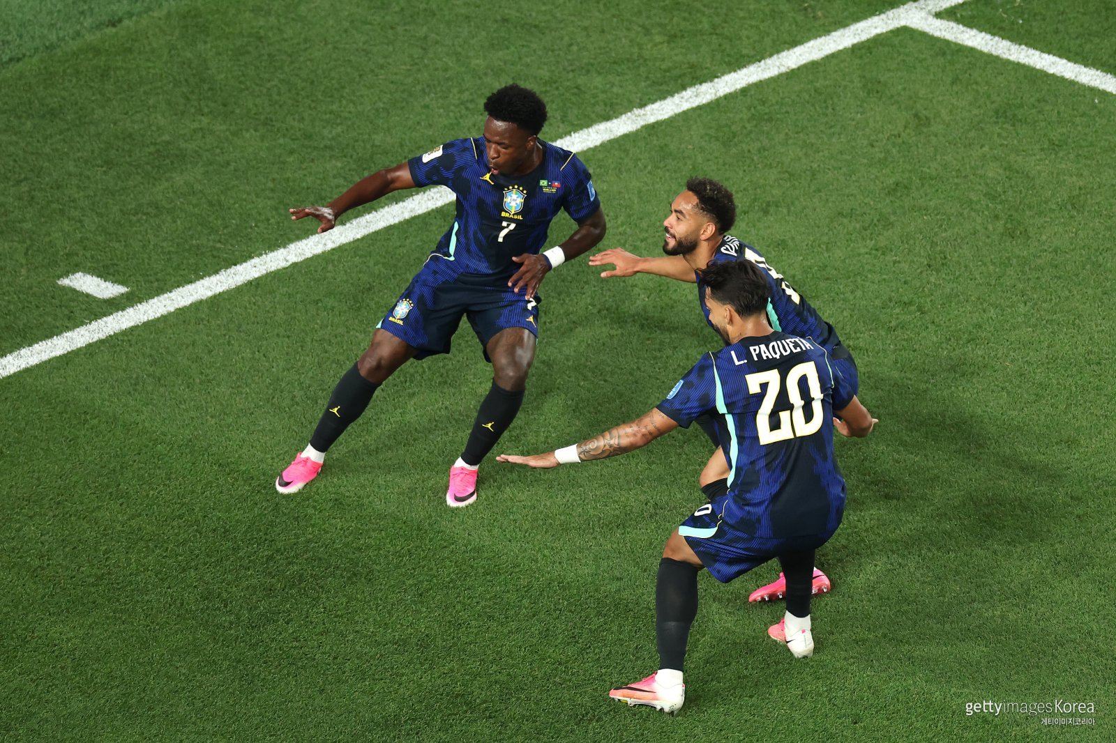 ‘쿠냐 멀티골’ 브라질, 아이티 3-0 격파→‘모로코 제치고 C조 선두로’
