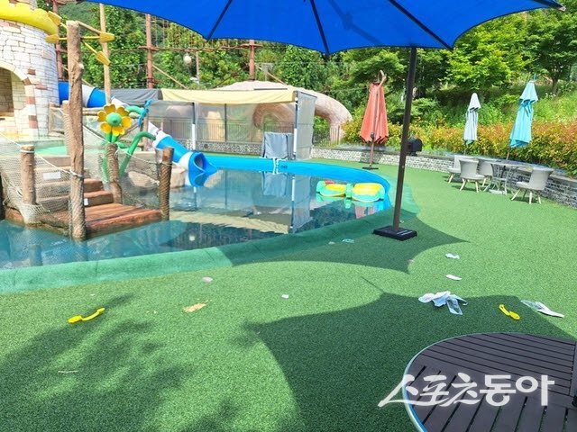 곡성군 사고가 난 물놀이시설. 사진제공=전남소방본부