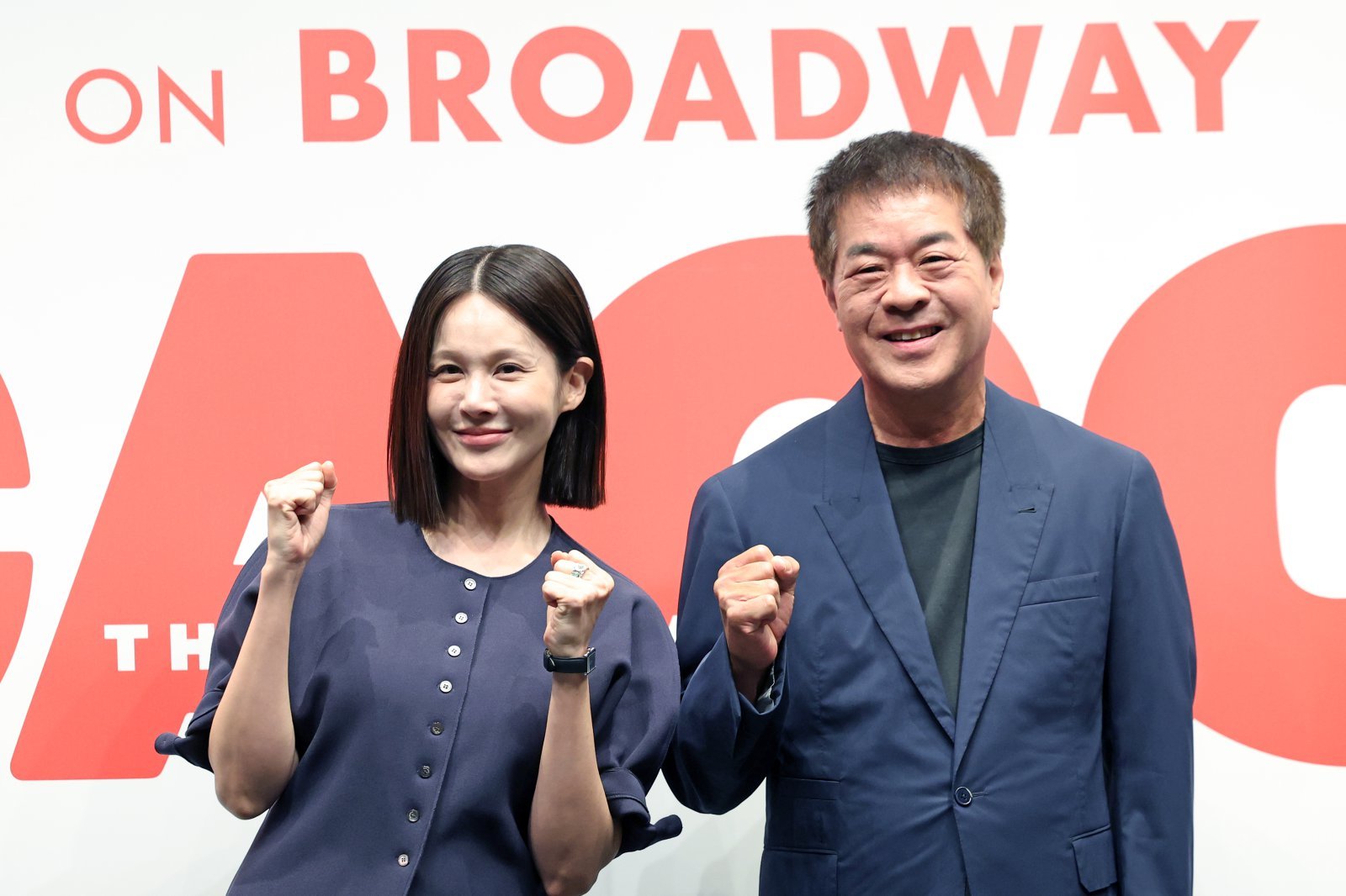 왼쪽부터 아이비와 박명성 신시컴퍼니 예술감독. 뉴시스