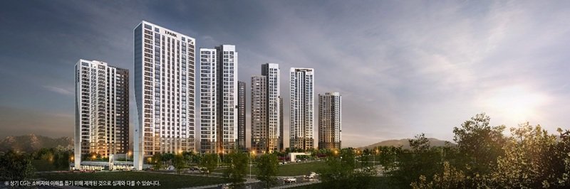‘천안 아이파크 시티 1단지’ 야경 투시도. 사진제공|IPARK현대산업개발