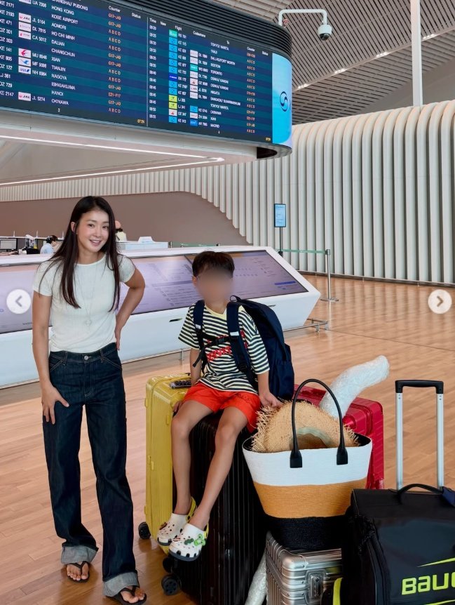 이시영, 아이스하키 장비만 한가득…아들과 캐나다 한 달 살이