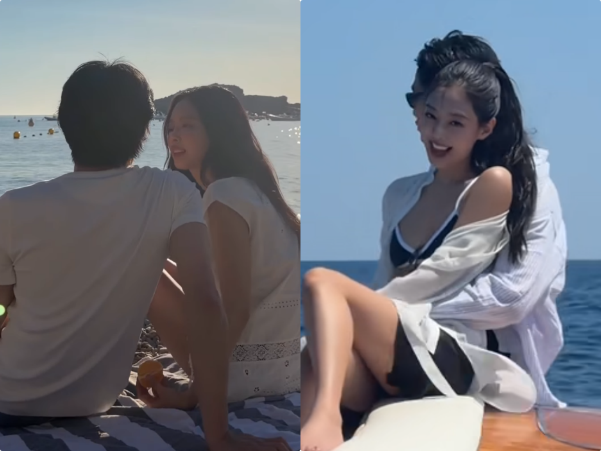 제니, 카이와 연인 같은 스킨십…신곡 속 로맨스 케미 [SD셀픽]