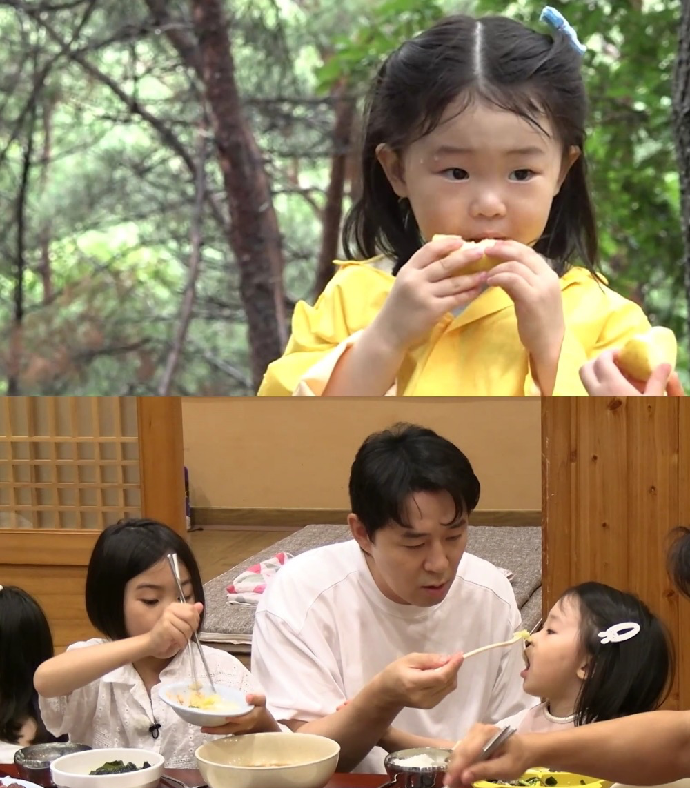 붐 딸 윤서, 3세 먹방 폭발…백김치·불고기도 척척