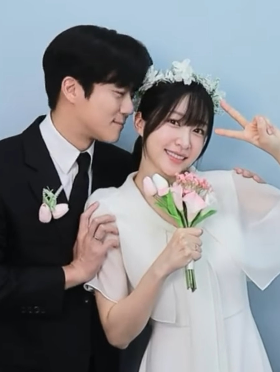 하석진-하니 선남선녀 웨딩드레스 네컷사진…케미 폭발 [DA★]