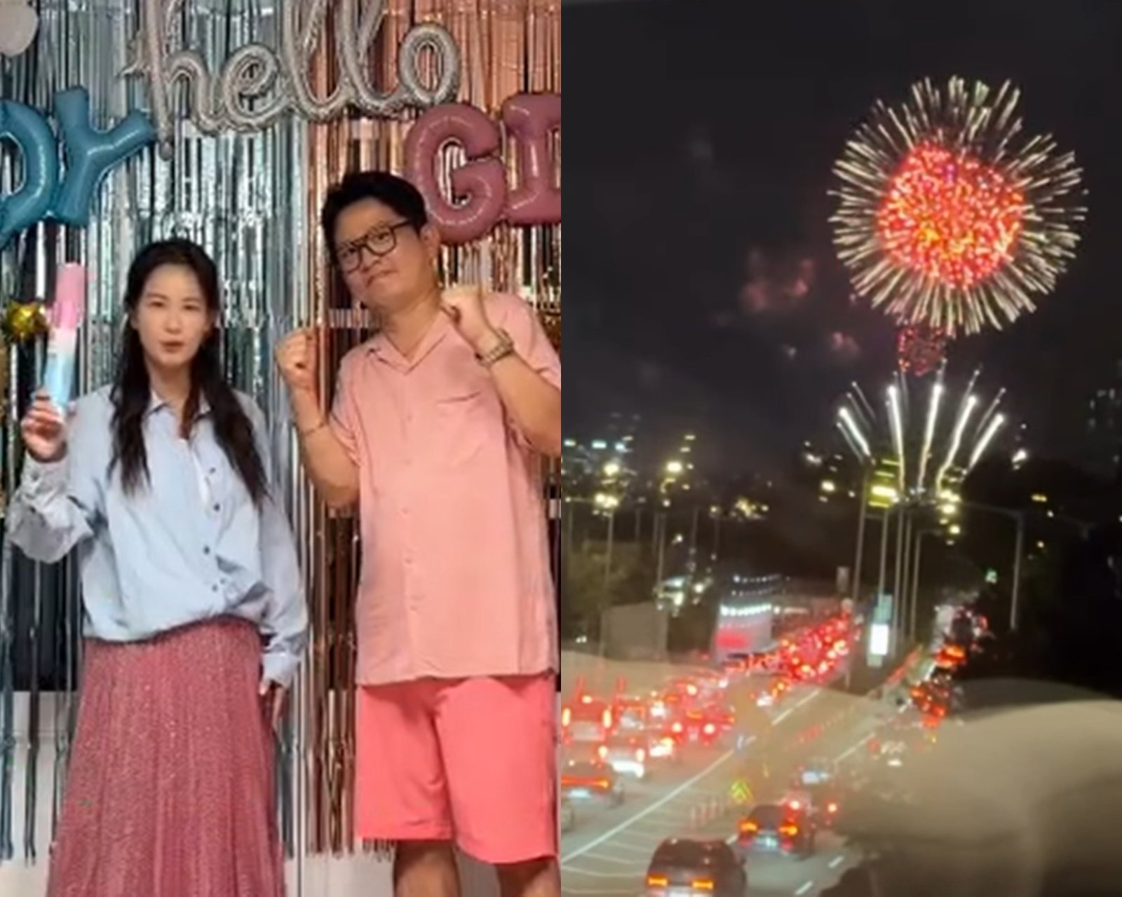 김준호♥김지민 ‘77평 신혼집’, 불꽃축제 명당이었네…집에서 직관