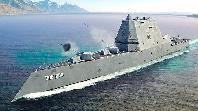 미국 해군이 곧 진수하는 차세대 스텔스 기능을 갖춘 ‘줌월트’급 구축함.(사진= 미 해군 홈페이지)
