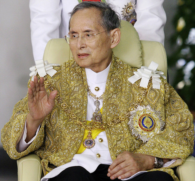 푸미폰 아둔야뎃 태국 국왕이 13일 숨을 거뒀다. 향년 89세. (사진= AP 뉴시스)